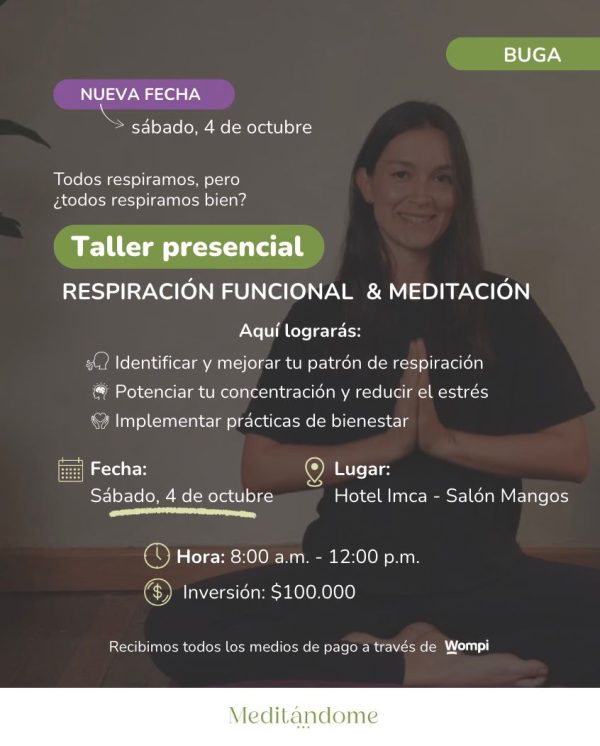 Taller de respiración funcional y meditación